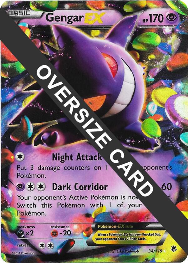 Gengar EX - 34/119 - Oversized Promo Gengar EX - 34/119 - Oversized Promo