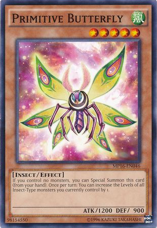 Primitive Butterfly - MP16-EN046 - Common - Unlimited Edition