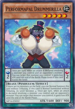 Performapal Drummerilla - MP16-EN052 - Common - Unlimited Edition