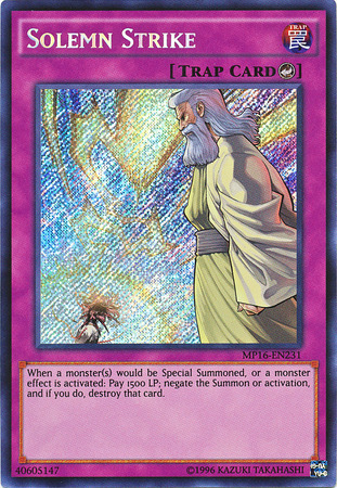 Solemn Strike - MP16-EN231 - Secret Rare - Unlimited Edition