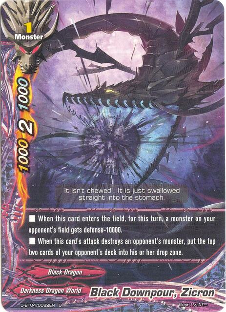 Black Downpour, Zicron - D-BT04/0062EN - U