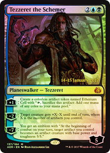 Tezzeret the Schemer - Foil - Prerelease Promo