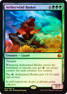 Aetherwind Basker - Foil - Prerelease Promo