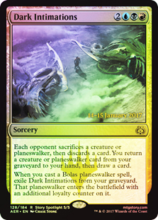 Dark Intimations - Foil - Prerelease Promo