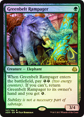 Greenbelt Rampager - Foil - Prerelease Promo