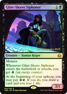 Glint-Sleeve Siphoner - Foil - Prerelease Promo