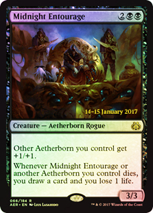 Midnight Entourage - Foil - Prerelease Promo