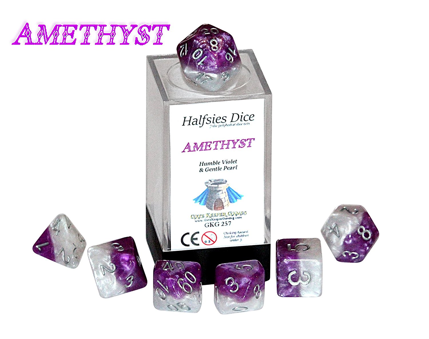 Eclipse Dice: Polyhedral Set - Amethyst (7)