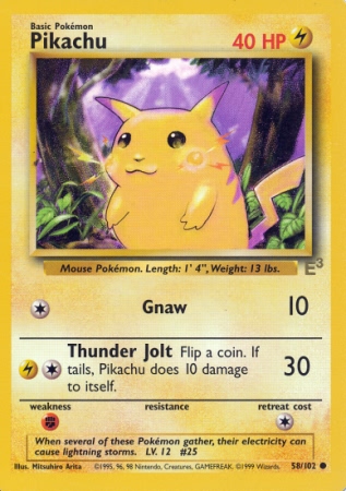 Pikachu - 58/102 - E3 Promo