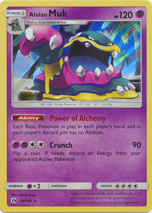 Alolan Muk - 58/149 - Holo Rare