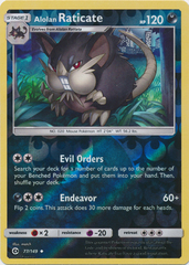 Alolan Raticate - 77/149 - Uncommon - Reverse Holo