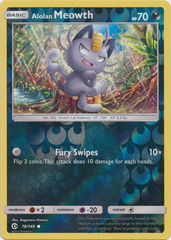 Alolan Meowth - 78/149 - Common - Reverse Holo