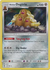 Alolan Dugtrio - 87/149 - Holo Rare