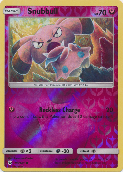 Snubbull - 90/149 - Common - Reverse Holo