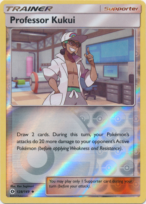 Professor Kukui - 128/149 - Uncommon - Reverse Holo Professor Kukui - 128/149 - Uncommon - Reverse Holo