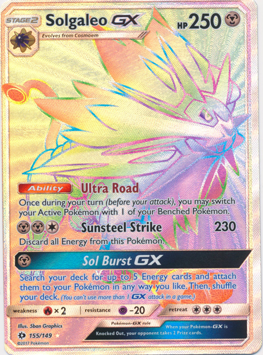 Solgaleo GX - 155/149 - Secret Rare