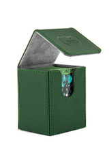 Deck Case: Flip 100+ Standard Size Leatherette - Green