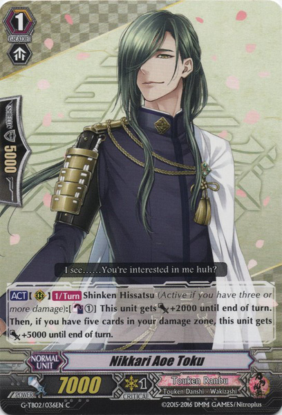 Nikkari Aoe Toku - G-TB02/036EN - C Nikkari Aoe Toku - G-TB02/036EN - C