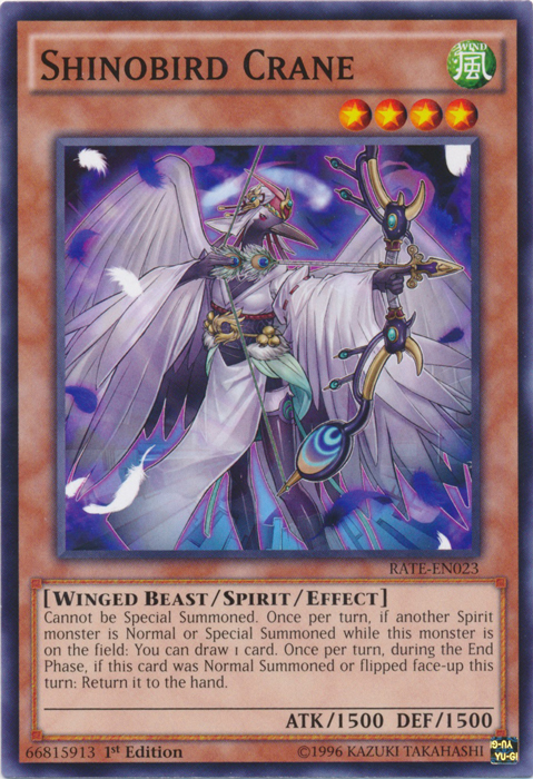 Shinobird Crane - RATE-EN023 - Common - 1st Edition