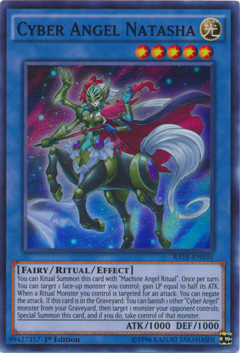 Cyber Angel Natasha - RATE-EN036 - Super Rare - 1st Edition