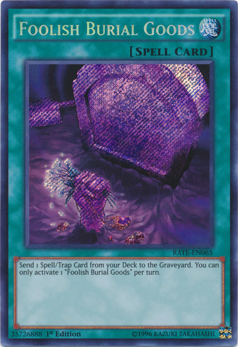 Foolish Burial Goods - RATE-EN065 - Secret Rare - 1st Edition