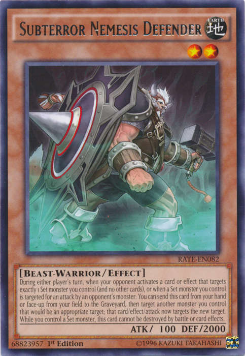 Subterror Nemesis Defender - RATE-EN082 - Rare - 1st Edition