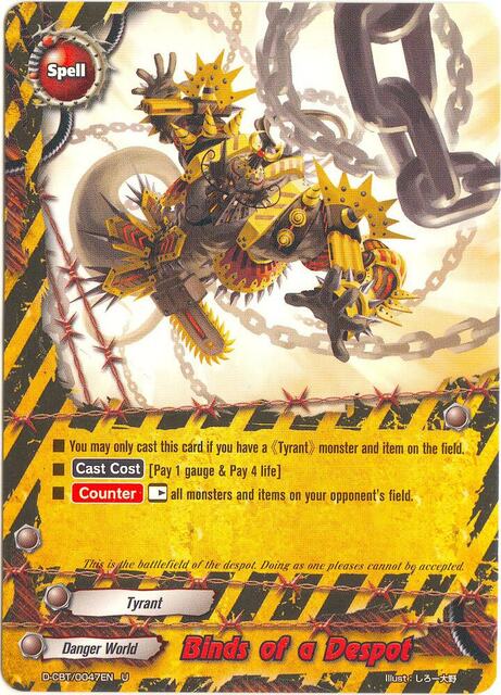 Binds of a Despot - D-CBT/0047EN - U
