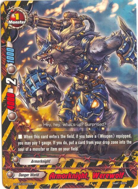 Armorknight, Werewolf - D-CBT/0077EN - C