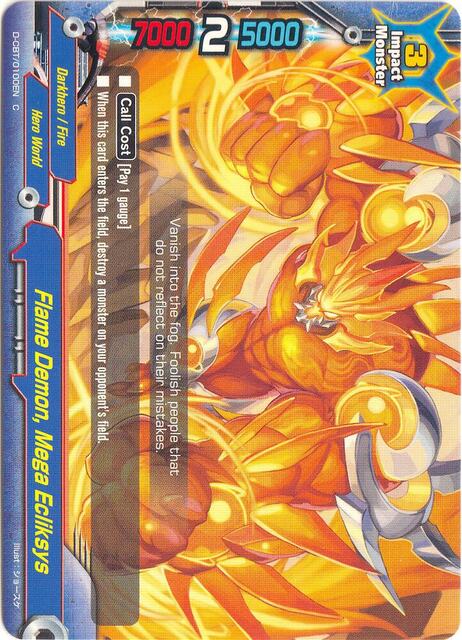 Flame Demon, Mega Ecliksys - D-CBT/0100EN - C