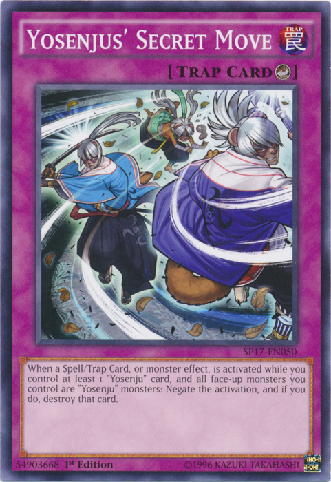 Yosenjus Secret Move - SP17-EN050 - Common - 1st Edition
