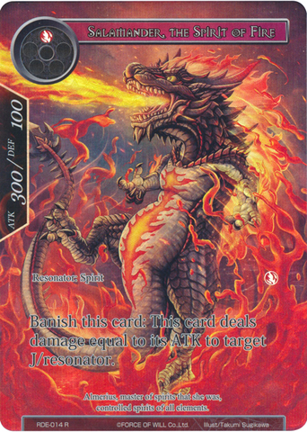 Salamander, the Spirit of Fire (Full Art) - RDE-014 - R