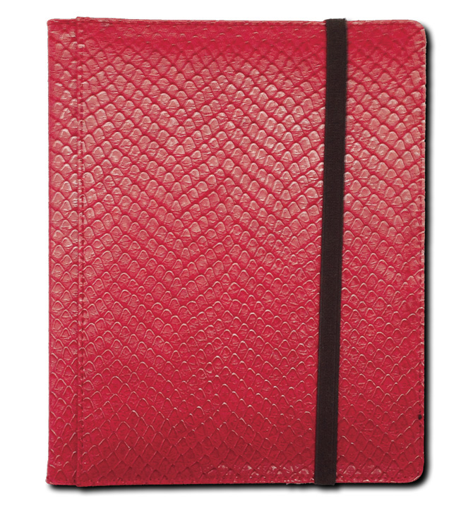Legion 2 x 2 Folio - 4 Pocket Dragon Hide Binder:  Red