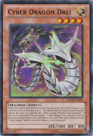 Cyber Dragon Drei - SDCR-EN002 Super Rare Unlimited Edition