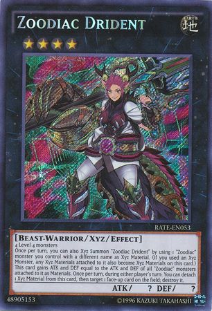 Zoodiac Drident - RATE-EN053 - Secret Rare - Unlimited Edition