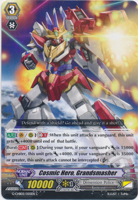 Cosmic Hero, Grandsmasher - G-CHB02/055EN - C Cosmic Hero, Grandsmasher - G-CHB02/055EN - C