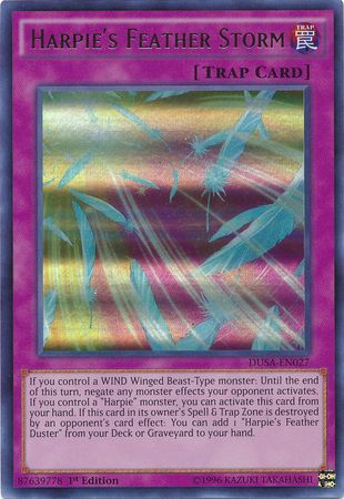 Harpies Feather Storm - DUSA-EN027 - Ultra Rare - 1st Edition