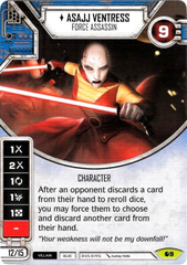 Asajj Ventress - Force Assassin (Sold with matching Die)