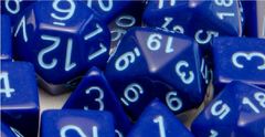 Opaque Dark Blue with Lt Blue Numbers - d%