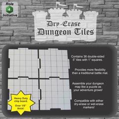 Role 4 Initiative - Dry Erase 5 inch Dungeon Tiles  - Pack of 36