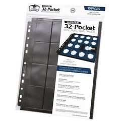 Ultimate Guard - 32-Pocket Mini American Pages - Black (10)