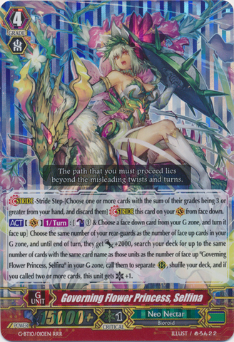 Governing Flower Princess, Selfina - G-BT10/010EN - RRR