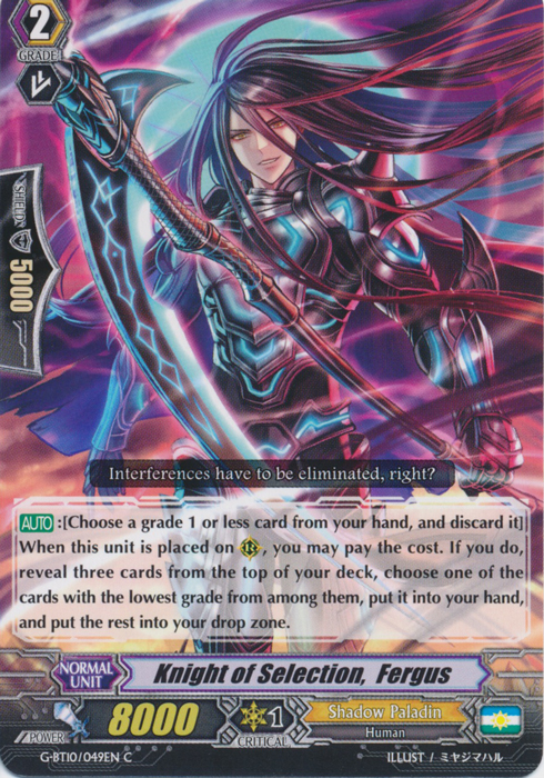 Knight of Selection,  Fergus - G-BT10/049EN - C