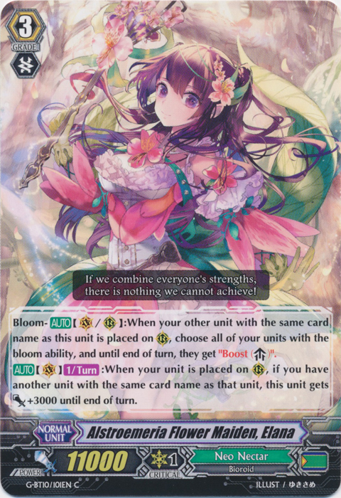 Alstroemeria Flower Maiden, Elana - G-BT10/101EN - C Alstroemeria Flower Maiden, Elana - G-BT10/101EN - C
