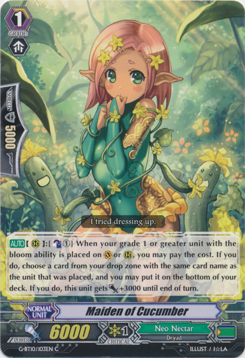 Maiden of Cucumber - G-BT10/103EN - C