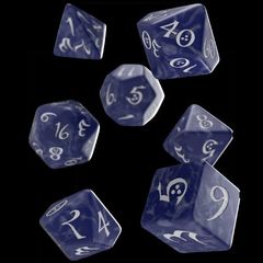 Classic Rpg Dice Set (7) Cobalt And White