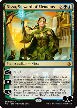 Nissa, Steward of Elements - Foil