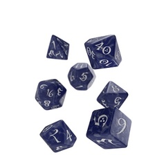 Classic Rpg Cobalt & White Dice Set