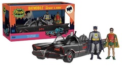 Dc Heroes 1966 Batmobile Vehicle & Action Figures