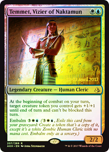 Temmet, Vizier of Naktamun - Foil - Prerelease Promo