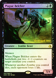 Plague Belcher - Foil - Prerelease Promo